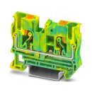 Schutzleiter-Reihenklemme PT 6-PE Push-in 0,5-10 mm²...