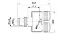 Y-Verteiler SAC-5P-M12Y/2XM12FS VP 5-polig M12 IP67