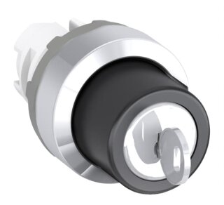 ABB - 1SFA611282R3004 - M2SSK3-304 Schlüsselschalter, schwarz Chrom Metall, zufällige Auswahl
