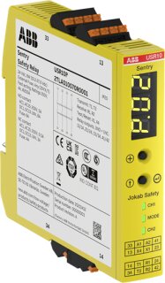 ABB - 2TLA010070R0001 - Sentry USR10P Sicherheitsrelais Relaisausgänge 3NO+1NC Betriebsspannung 24 VDC