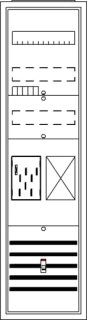 ABB STRIEBEL & JOHN - 2CPX054213R9999 - BA17BA Komplettschrank, AP BKE-I, A17 1Z1R Schutzklasse II, Schutzart IP31