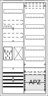 ABB STRIEBEL & JOHN - 2CPX054209R9999 - BA27BB Komplettschrank, AP BKE-I, A27 1Z1R1V5A2 Schutzklasse II, Schutzart IP31