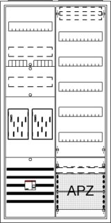 ABB STRIEBEL & JOHN - 2CPX054238R9999 - BA27CML Komplettschrank, AP BKE-I, A27 2Z1V5A2OVR