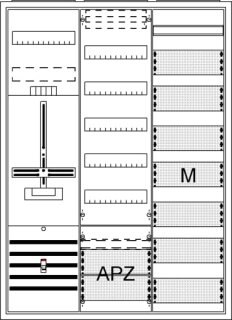 ABB STRIEBEL & JOHN - 2CPX054288R9999 - DA37CD Komplettschrank, AP Dreipunkt, A37 1Z1V7M1A2