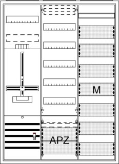 ABB STRIEBEL & JOHN - 2CPX054271R9999 - DA37GD Komplettschrank, AP Dreipunkt, A37 1Z1V7M1A2