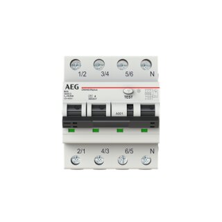 AEG - 2CSR256154R1105 - DMA63NpB10/030 - LSFI-Schalter 6kA 3P+N, Typ A, B 10, 30mA