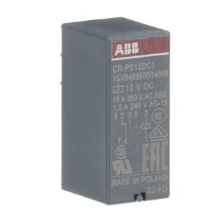 ABB - 1SVR405600R4000 - CR-P012DC1 Steckbares Interface-Relais 1We, A1-A2=12VDC, 250V/16A