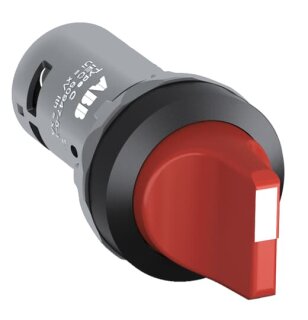 ABB - 1SFA619200R1071 - C2SS1-10R-11 Wahlschalter, rot, 2 Pos 1 Schließer + 1 Öffner