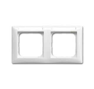 Busch-Jaeger - 2CKA001754A4830 - Abdeckrahmen mit Sichtfenster, waagerecht 2-fach alpinweiß  - Busch-balance® SI