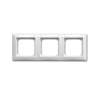 Busch-Jaeger - 2CKA001754A4831 - Abdeckrahmen mit Sichtfenster, waagerecht 3-fach alpinweiß  - Busch-balance® SI