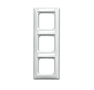 Busch-Jaeger - 2CKA001754A4828 - Abdeckrahmen mit Sichtfenster, senkrecht 3-fach alpinweiß  - Busch-balance® SI