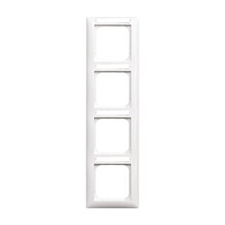 Busch-Jaeger - 2CKA001754A4554 - Abdeckrahmen mit Sichtfenster, senkrecht 4-fach alpinweiß  - Busch-balance® SI