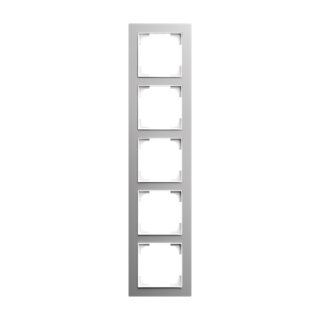 Busch-Jaeger - 2CLA897500A1758 - Abdeckrahmen 5-fach alusilber  - Busch-art linear®  Busch-art linear®
