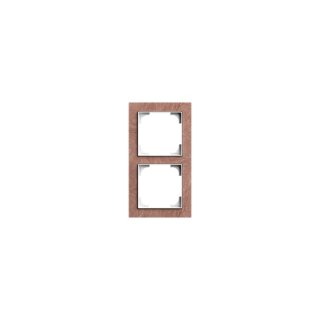 Busch-Jaeger - 2CLA897200A2958 - Abdeckrahmen 2-fach Schiefer Terra Rosso  - Busch-art linear® linear®