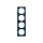 Busch-Jaeger - 2CLA897400A3958 - Abdeckrahmen 4-fach blauglas  - Busch-art linear®  Busch-art linear®