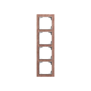 Busch-Jaeger - 2CLA897400A2958 - Abdeckrahmen 4-fach Schiefer Terra Rosso  - Busch-art linear® linear®