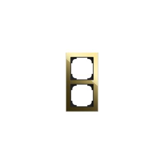 Busch-Jaeger - 2CKA001754A4883 - Abdeckrahmen 2-fach Glas schwarz/gold - Busch-art linear®  Busch-art linear®
