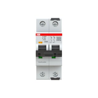 ABB - 2CDS382001R0104 - S302P-C10 Sicherungsautomat C-Char., 25kA, 10A, 2P