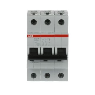 ABB - 2CDS273001R0204 - S203M-C20 Sicherungsautomat C-Char., 10 kA, 20 A, 3P