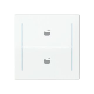 Busch-Jaeger - 2CKA006199A0383 - Abdeckung als Taster 2-fach mit Symbol "Szene" studioweiß Busch-art linear®