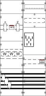 ABB STRIEBEL & JOHN - 2CPX056133R9999 - WF27KB22 7RE 2FB Komplettfeld nach FNN In 250A mit Dreipunkt-Befestigung