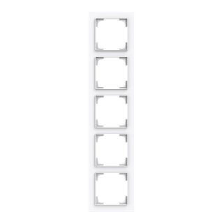 Busch-Jaeger - 2CKA001754A4869 - Abdeckrahmen 5-fach studioweiß  - Busch-art linear®  Busch-art linear®