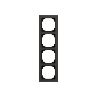 Busch-Jaeger - 2CKA001754A4900 - Abdeckrahmen 4-fach papierschwarz  - Busch-art linear®  Busch-art linear®
