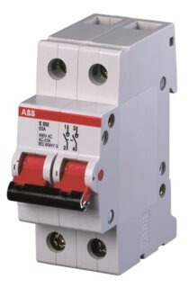 ABB - 2CDE282001R0125 - E202/125R Trennschalter 2P,125A,Schaltgriff rot