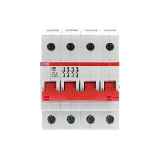 ABB - 2CDE284001R0100 - E204/100R Trennschalter 4P,100A,Schaltgriff rot