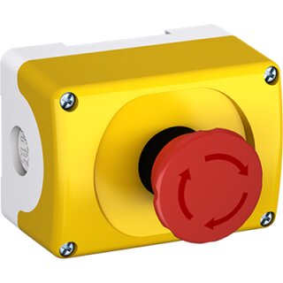 ABB - 1SFA611821R1041 - MEPY1-1041 Gehäuse NOT-AUS 40mm 2Ö 1S Drehentriegelung Baureihe Modular