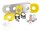 ABB - SK615546-13 - Textschild NOT AUS, dreisprachig VE=10 "EMERGENCY STOP NOT-AUS ARRET D´URGENCE"