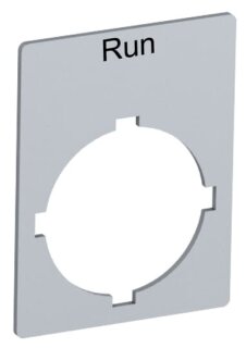 ABB - SK615552-29 - Textschild "Run" für Schalter mit 1 Schaltstellung