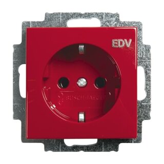 Busch-Jaeger - 2CKA002011A6236 - SCHUKO® Steckdosen-Einsatz mit Aufdruck "EDV"