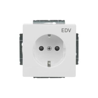 Busch-Jaeger - 2CKA002013A5268 - SCHUKO® Steckdosen-Einsatz mit Aufdruck "EDV"