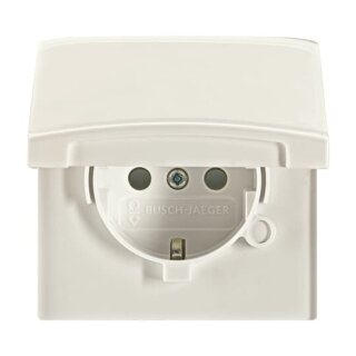 Busch-Jaeger - 2CKA002064A0292 - SCHUKO® Steckdosen-Einsatz mit Klappdeckel