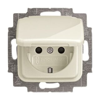 Busch-Jaeger - 2CKA002013A5306 - SCHUKO® Steckdosen-Einsatz mit Klappdeckel