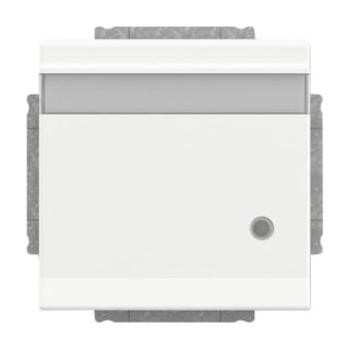 Busch-Jaeger - 2CKA002018A1552 - SCHUKO® Steckdosen-Einsatz mit Klappdeckel, Beschriftungsfeld und LED Kontrolllicht