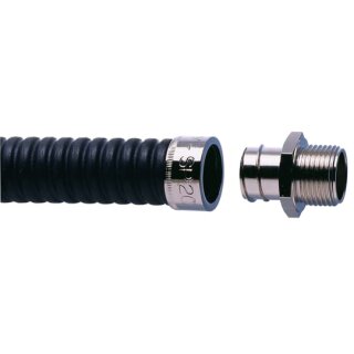 ABB - 7TCA296020R0102 - Adaptaflex Verschraubung Typ A Außengewinde IP54 M20 Messing vernickelt