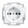 Busch-Jaeger - 2CKA002011A6241 - Busch-Servicesteckdose® mit erh. Berührungsschutz  Busch-balance® SI