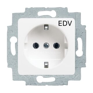 Busch-Jaeger - 2CKA002011A2902 - SCHUKO® Steckdosen-Einsatz mit Aufdruck "EDV"  Reflex SI/SI Linear