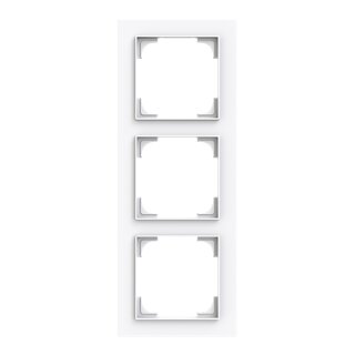 Busch-Jaeger - 2CKA001754A4853 - Abdeckrahmen 3-fach studioweiß  - Busch-art linear®  Busch-art linear®