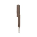 Prüfadapter PAI-4-FIX BN 1-polig 10 A 250 V braun