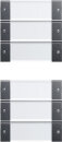 GIRA - 213628 - 213628 Wippenset 6fach System 55 Klar/An