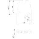 PE-Durchgangsklemme 6 mm² grün-gelb...