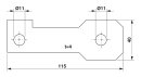 Befestigungsplatte FLT-ISG-PL-11 Trennfunkenstrecke...