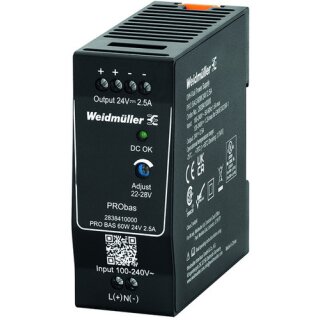 WEIDMÜLLER - 2838410000 - PRO BAS 60W 24V 2.5A Stromversorgung