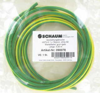 SCHAUM - 90078 - 90078 Verdrahtungsbrücke 16qmm gr/ge 5m