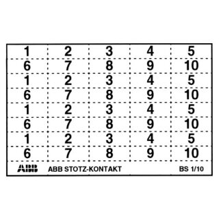 ABB - GHS2001946R0003 - BS 1/10 4x1-10 Kennzeichnungsschild