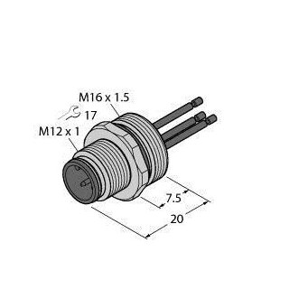 TURCK - 6934617 - 6934617 EC-FS4.5-0,5/16