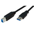 BACHMANN - 917.1203 - 917.1203 USB 3.0 A/B Anschlusskabel...